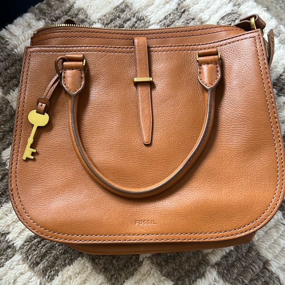 Fossil Ryder leather satchel.